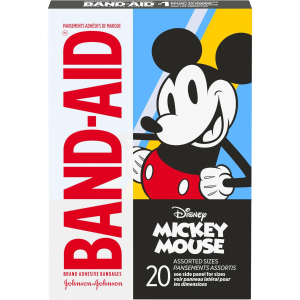 BAND-AID Brand Adhesive Bandages, Disney's Mickey Mouse, Assorted, 20 Count