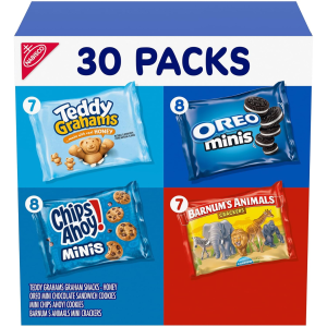 Nabisco Team Favorites Snacks Variety Pack, 4 Flavors,